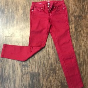 Modern skinny pants in red size 0P